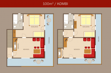 100m² WOHNUNGEN