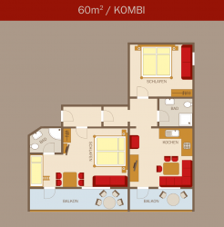 60m² WOHNUNGEN